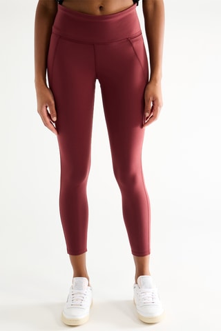 Leggings de tiro alto - Burdeos 