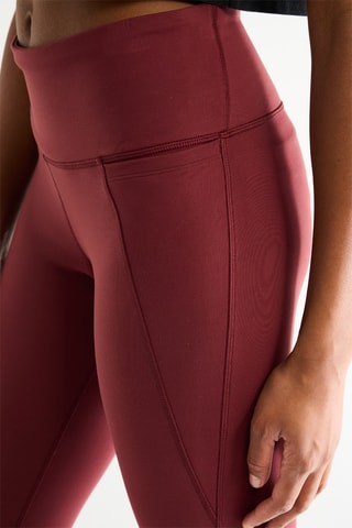 Leggings de tiro alto - Burdeos 