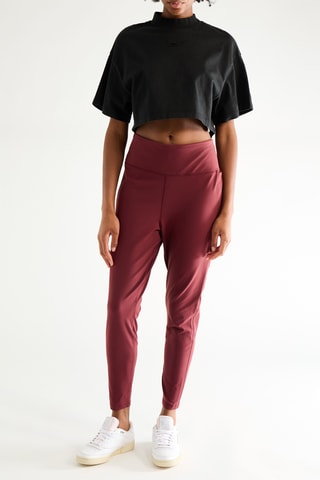 Leggings de tiro alto - Burdeos 
