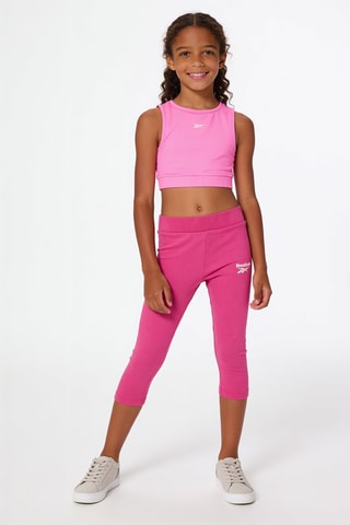 2 leggings - Negro y rosa