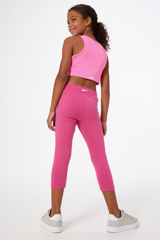 2 leggings - Negro y rosa