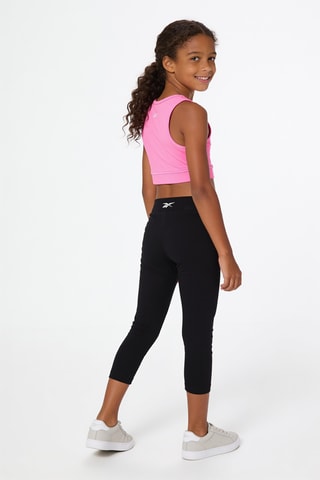 2 leggings - Negro y rosa