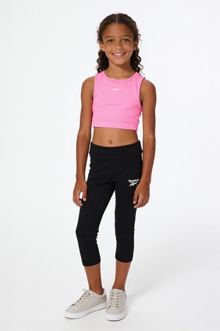 2 leggings - Negro y rosa