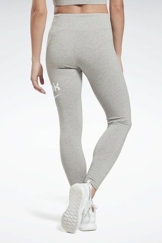 Leggings de tiro alto - Gris claro jaspeado