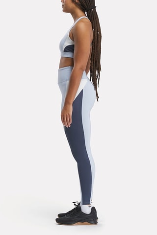 Leggings de entrenamiento de tiro alto - Celeste