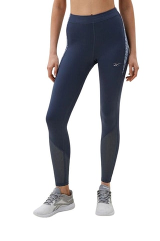 Leggings de entrenamiento de tiro alto AOP - Azul grisáceo