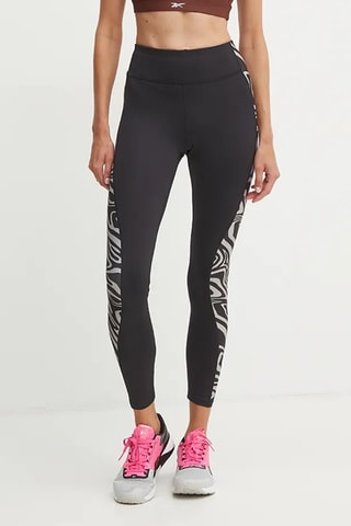 Leggings de entrenamiento de tiro alto Safari - Negro
