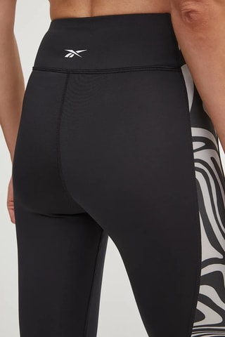 Leggings de entrenamiento de tiro alto Safari - Negro