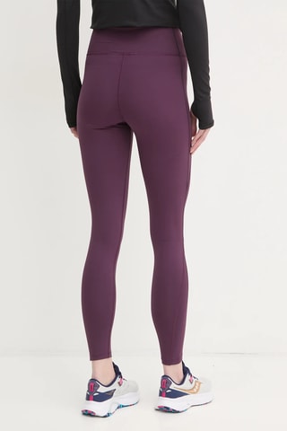Leggings de entrenamiento de tiro alto Lux - Ciruela