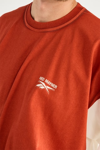 Camiseta oversize - Rojo teja
