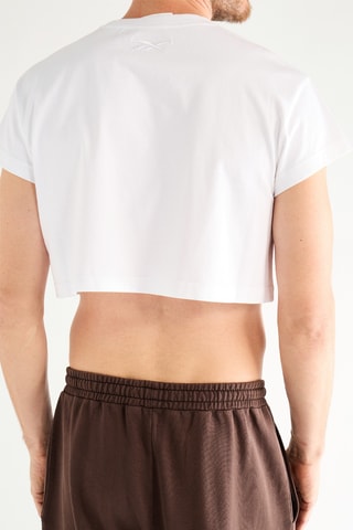 Camiseta cropped - Blanco