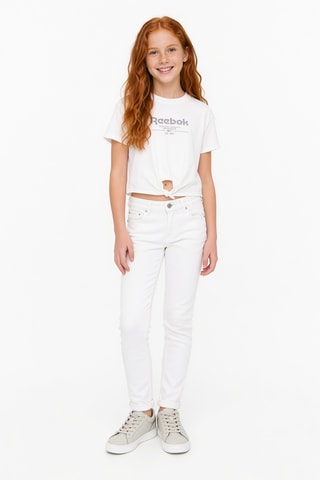 Camiseta anudada - Blanco