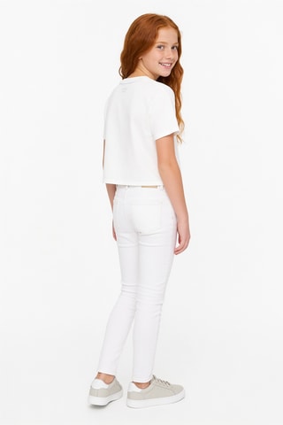 Camiseta anudada - Blanco