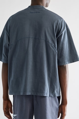 Camiseta oversize - Azul petróleo