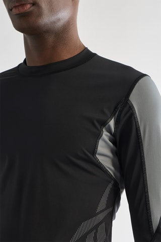 Camiseta de running - Negro y gris