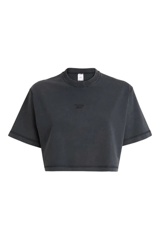 Camiseta cropped - Negro