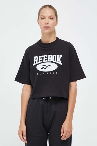 Camiseta cropped - Negro