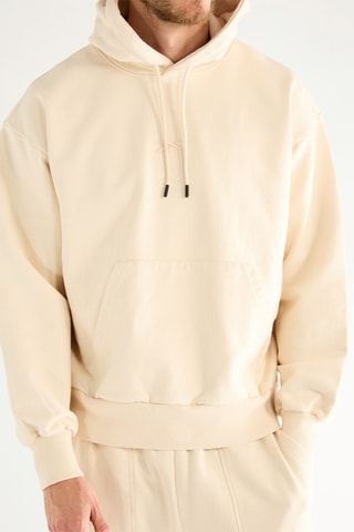 Sudadera con capucha - Crudo