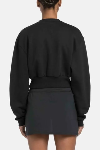 Sudadera corta polar Coverup - Negro
