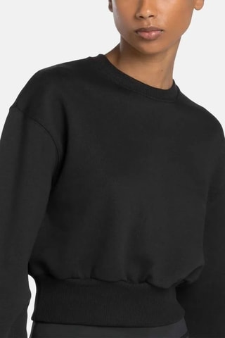 Sudadera corta polar Coverup - Negro