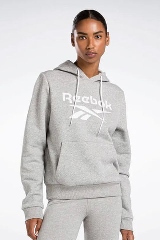 Sudadera polar con capucha Big logo - Gris jaspeado