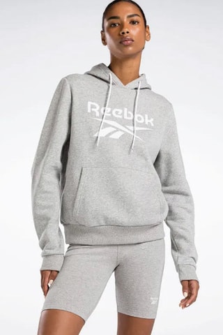 Sudadera polar con capucha Big logo - Gris jaspeado