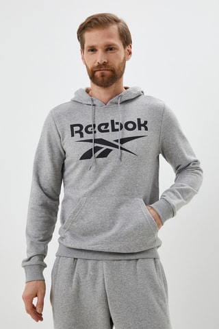 Sudadera con capucha Big Logo - Gris jaspeado