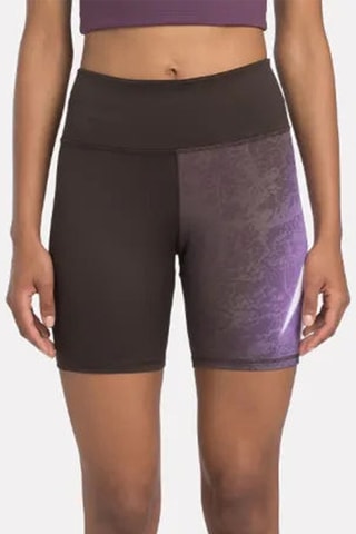 Shorty de talle alto Bold Bike - Violeta
