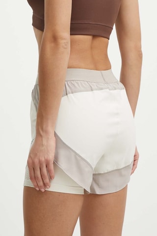 Short de running 2 en 1 de tiro alto - Crudo