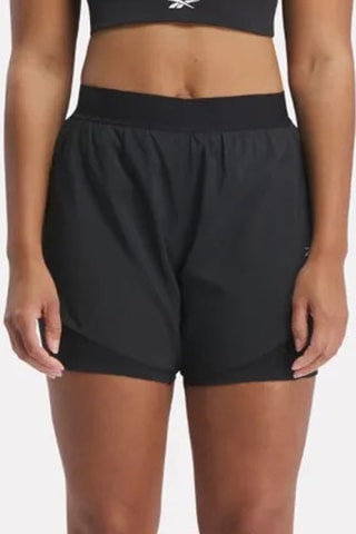 Short de running 2 en 1 - Negro