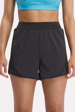 Short de entrenamiento de tiro alto Lux Woven - Negro
