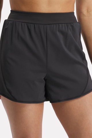 Short de entrenamiento de tiro alto Lux Woven - Negro