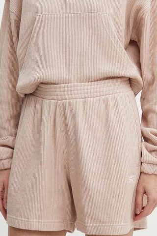 Short de tiro alto Waffle - Beige