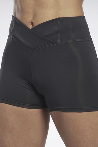 Short de entrenamiento de tiro alto Basic Hot - Negro