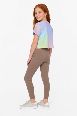 Camiseta dip-dye - Azul claro