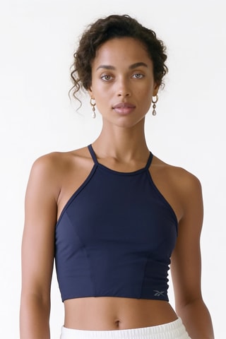 Crop top de yoga - Azul marino