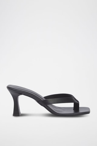 Tongs à talons - Noir