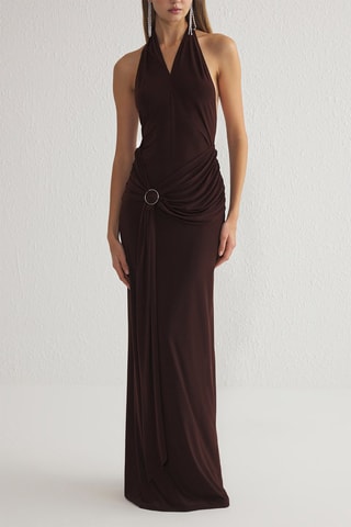 Robe longue - Marron