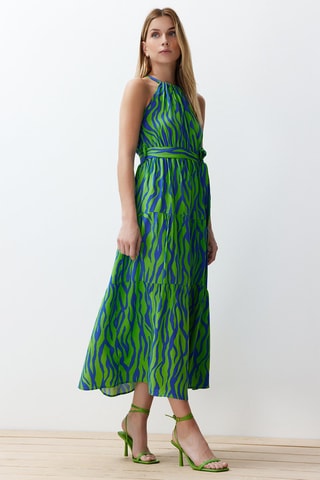 Robe longue - Bleu