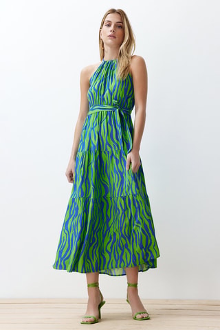 Robe longue - Bleu