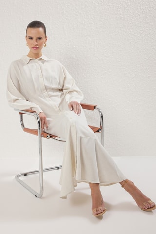 Robe chemise - Gris