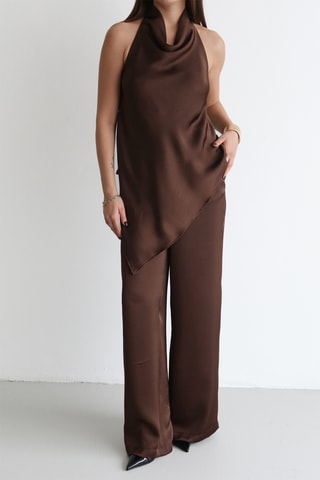 Blouse et pantalon - Marron