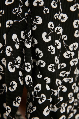Jupe midi taille haute - Noir