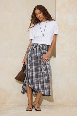 Jupe midi - Marron