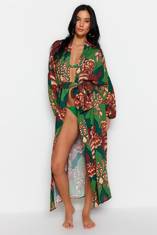 Kimono - Vert et marron