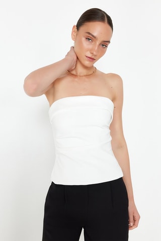 Top bustier - Blanc