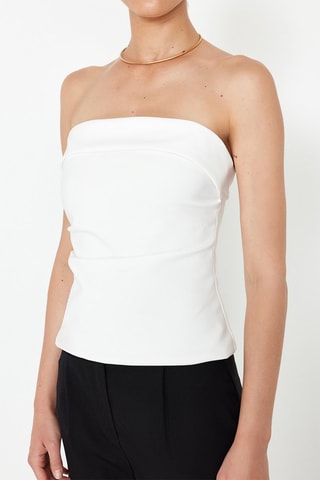 Top bustier - Blanc