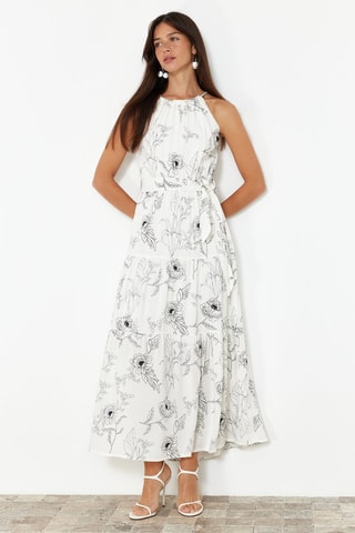 Robe longue - Écru