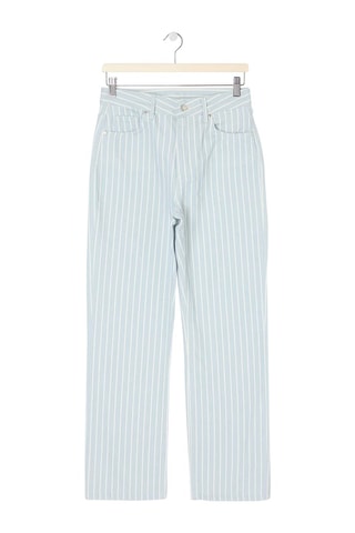 Pantalon droit taille haute - Bleu