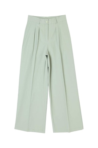 Pantalon wide legs - Vert